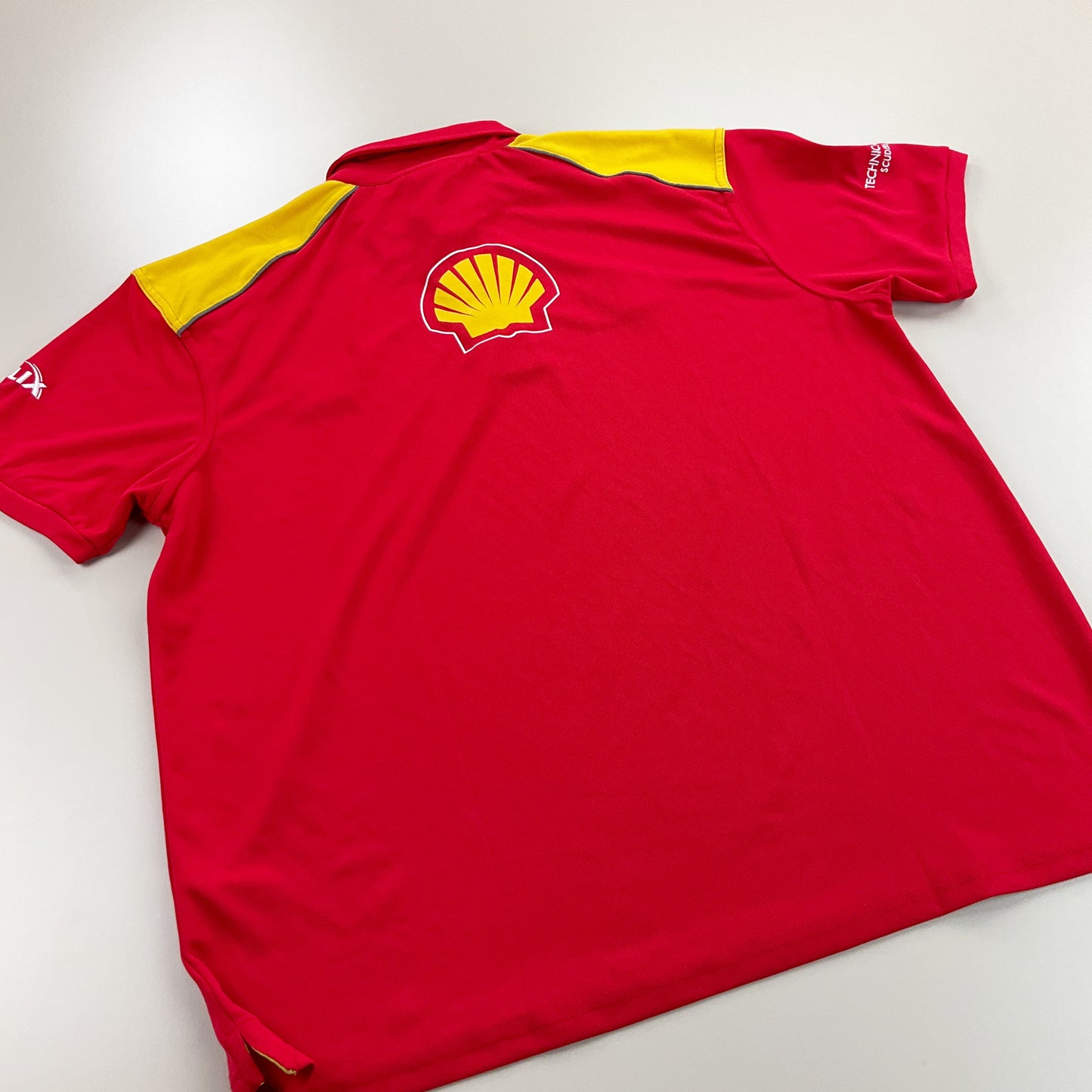 Shell Polo Shirt - XXL-Shell-olesstore-vintage-secondhand-shop-austria-österreich