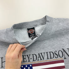 Load image into Gallery viewer, Harley Davidson 1996 US Flag Sweatshirt - Large-HARLEY DAVIDSON-olesstore-vintage-secondhand-shop-austria-österreich