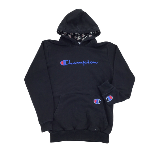 Champion Spellout Hoodie - Medium-Champion-olesstore-vintage-secondhand-shop-austria-österreich