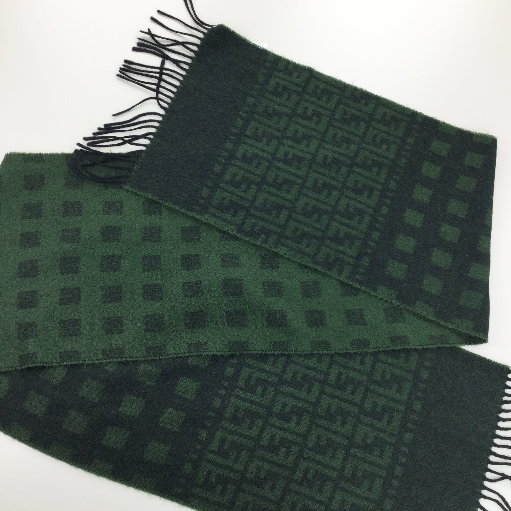 Fendi Wool Scarf-olesstore-vintage-secondhand-shop-austria-österreich