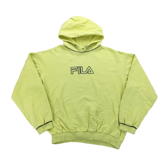 Fila Spellout Hoodie - Large-olesstore-vintage-secondhand-shop-austria-österreich