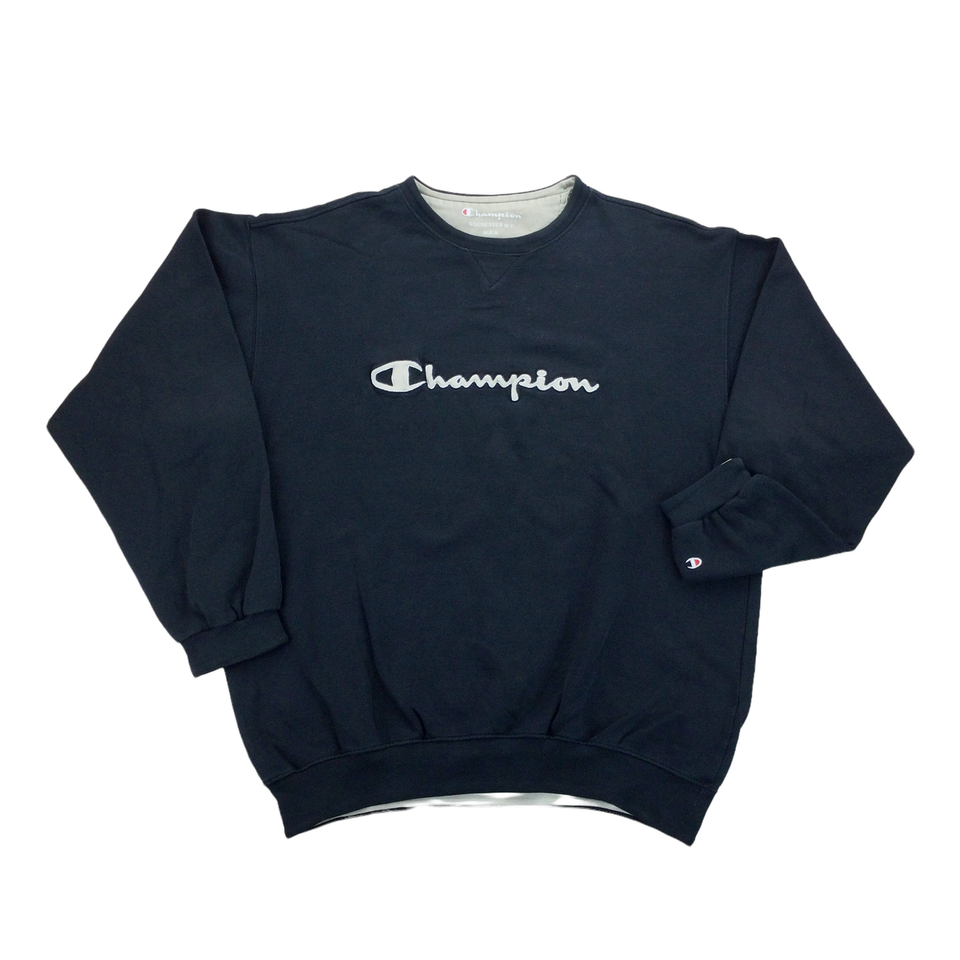 Champion Spellout Sweatshirt - XXL-Champion-olesstore-vintage-secondhand-shop-austria-österreich