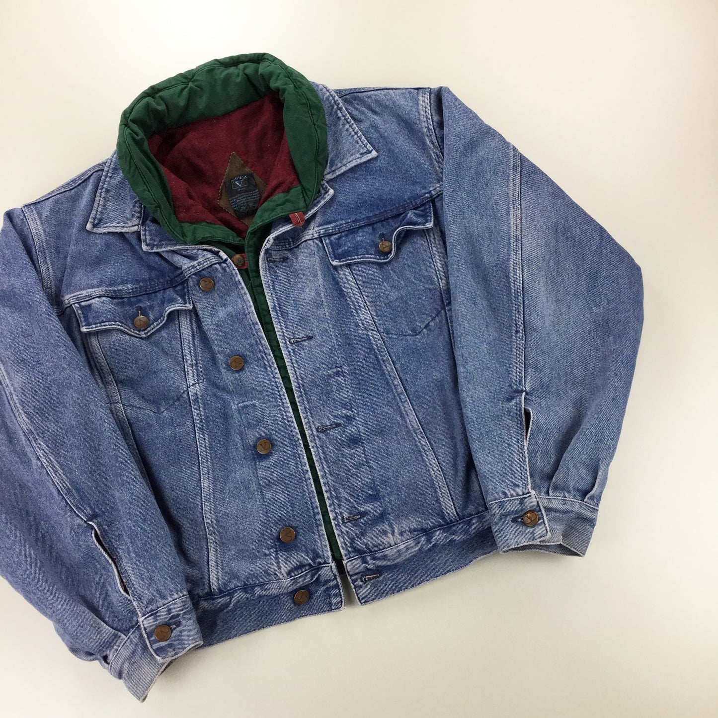 Valentino 90s Outdoor Denim Jacket - Medium-olesstore-vintage-secondhand-shop-austria-österreich