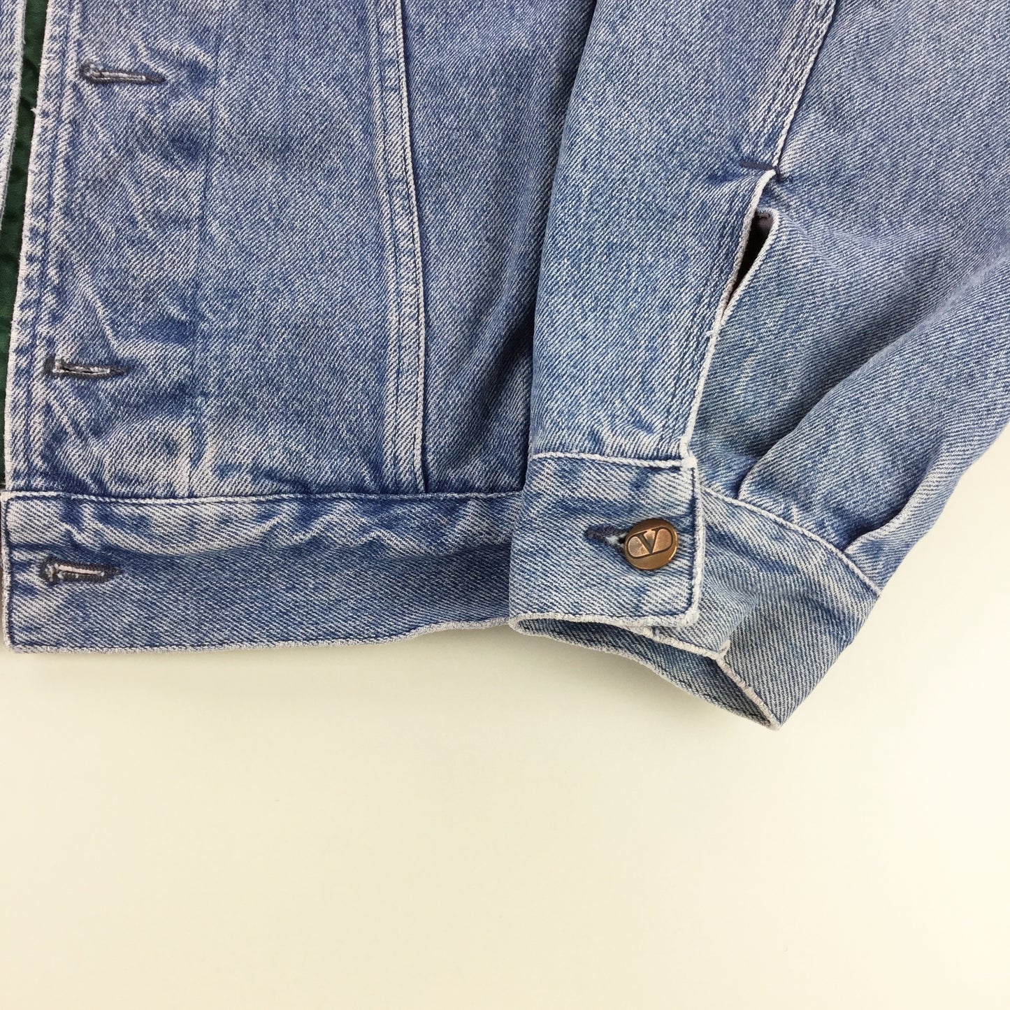 Valentino 90s Outdoor Denim Jacket - Medium-olesstore-vintage-secondhand-shop-austria-österreich