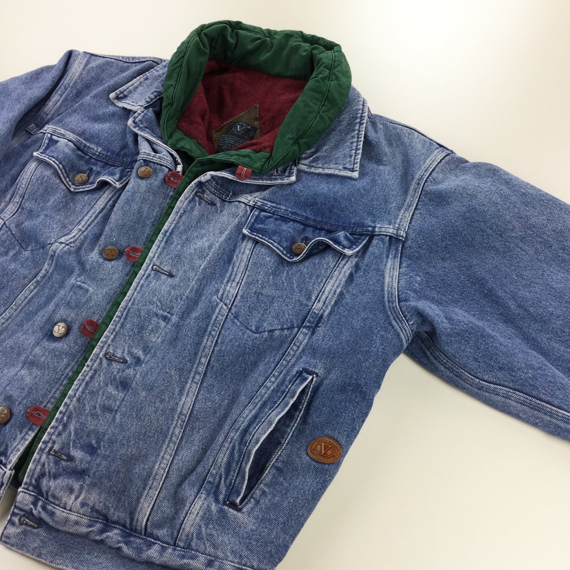 Valentino 90s Outdoor Denim Jacket - Medium-olesstore-vintage-secondhand-shop-austria-österreich