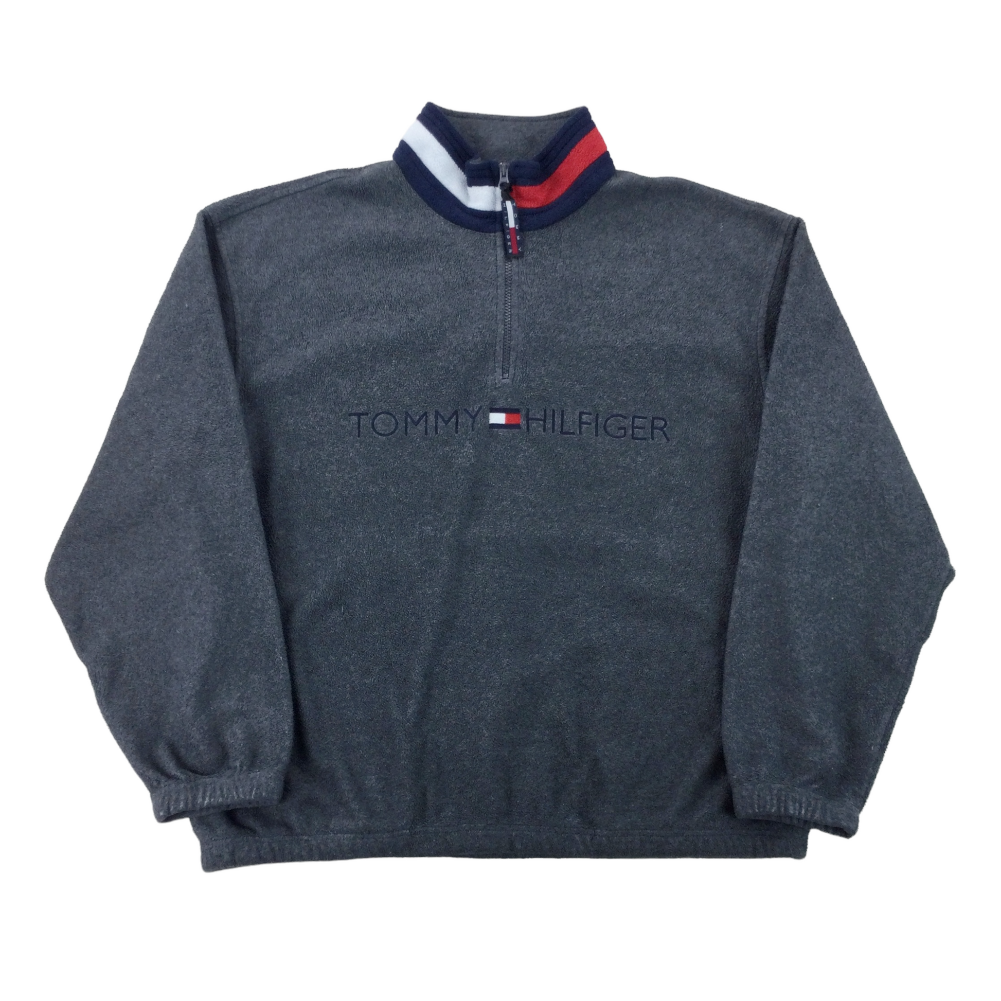 Tommy Hilfiger 90s Fleece Jumper - Large-olesstore-vintage-secondhand-shop-austria-österreich