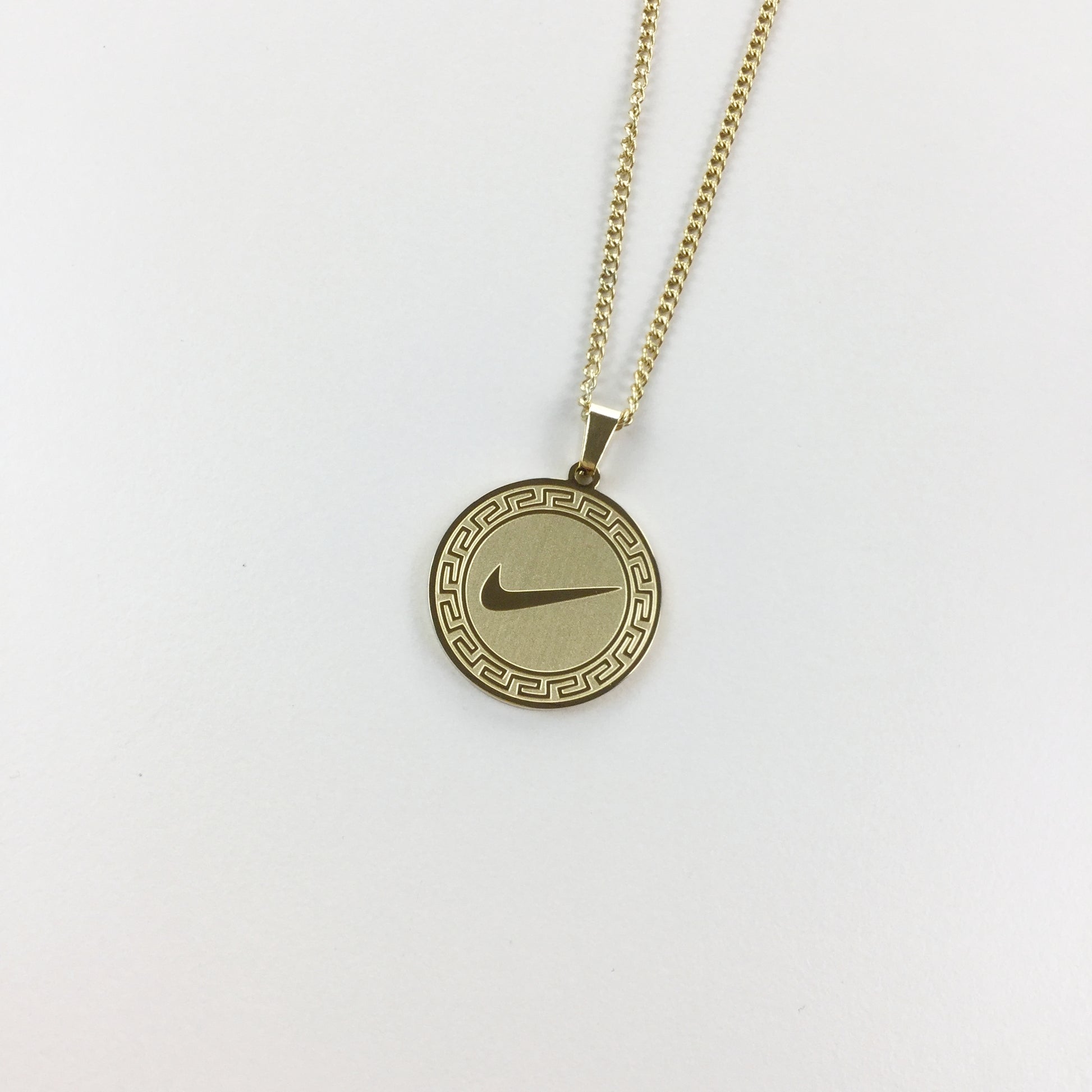 Nike Swoosh Gold Necklace-olesstore-vintage-secondhand-shop-austria-österreich