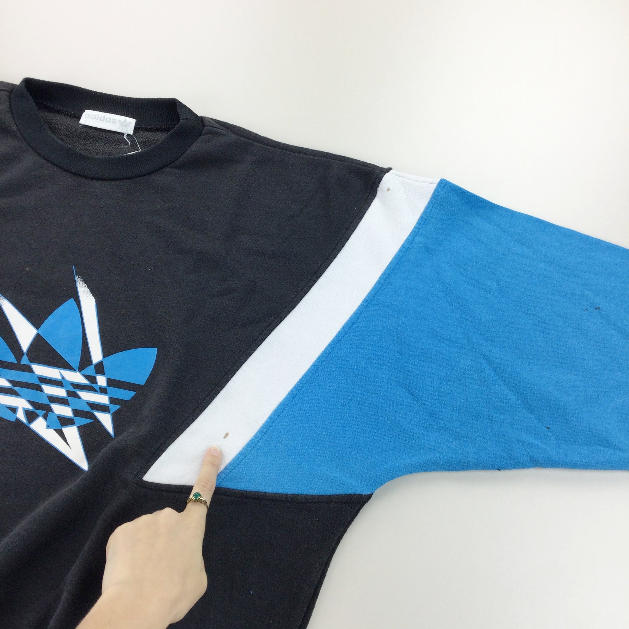 Adidas 80s Colorblock Sweatshirt - XL | Premium Vintage