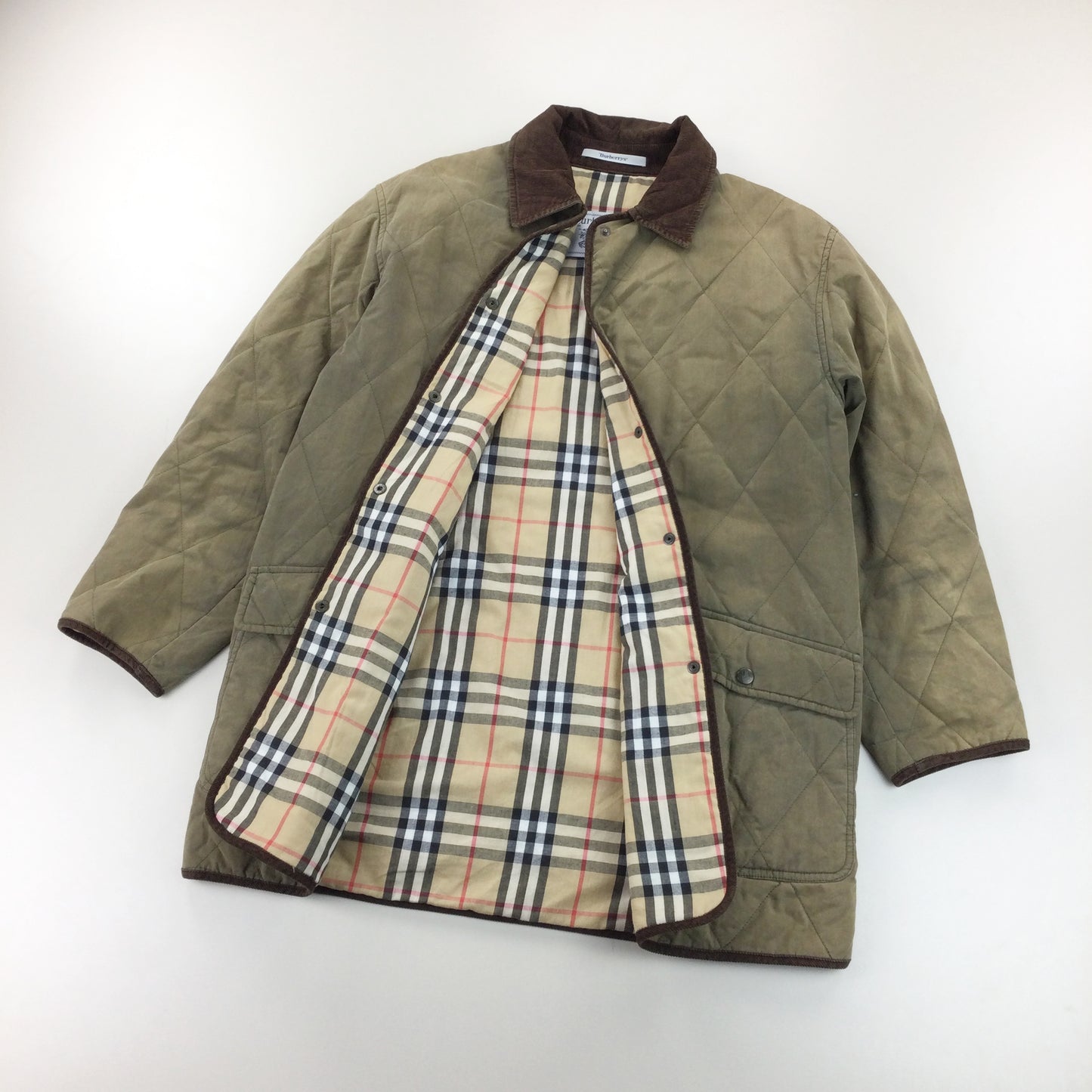 Burberry 90s Quilted Coat - Large-olesstore-vintage-secondhand-shop-austria-österreich