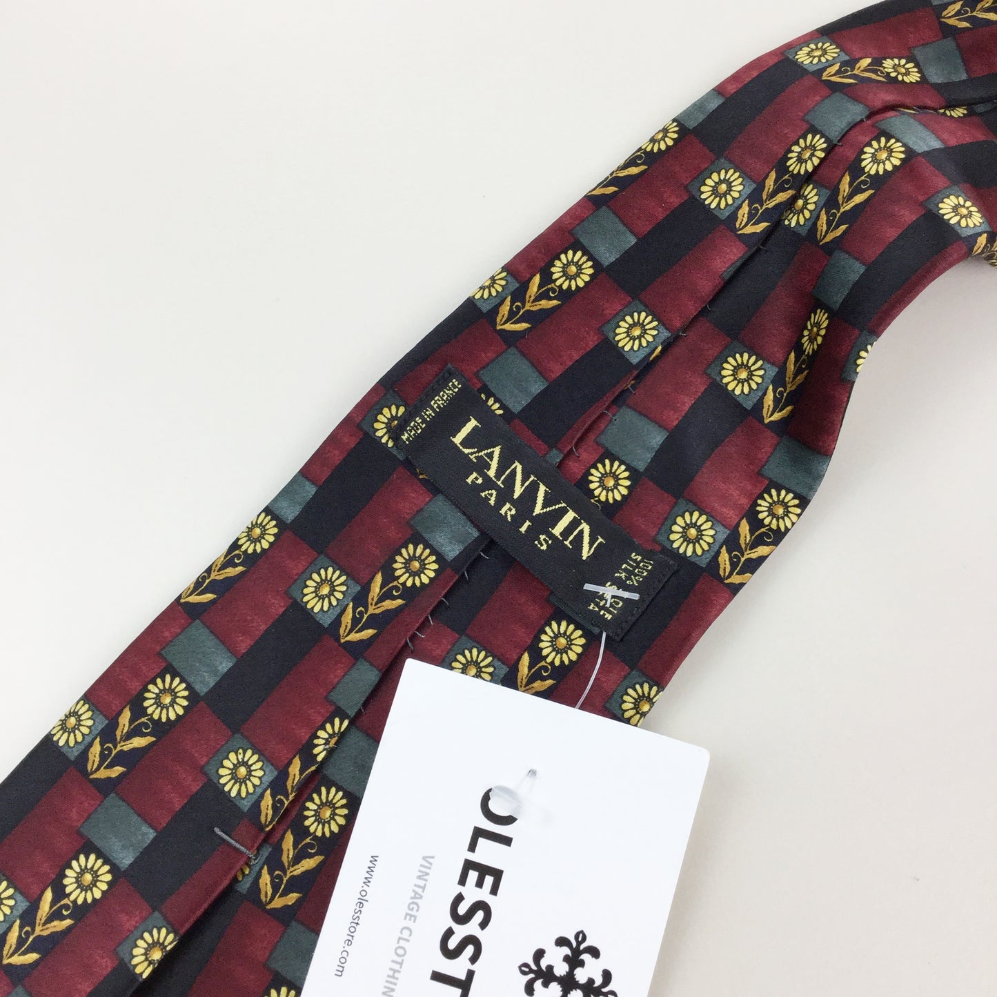 Lanvin Paris Tie-LAVIN-olesstore-vintage-secondhand-shop-austria-österreich