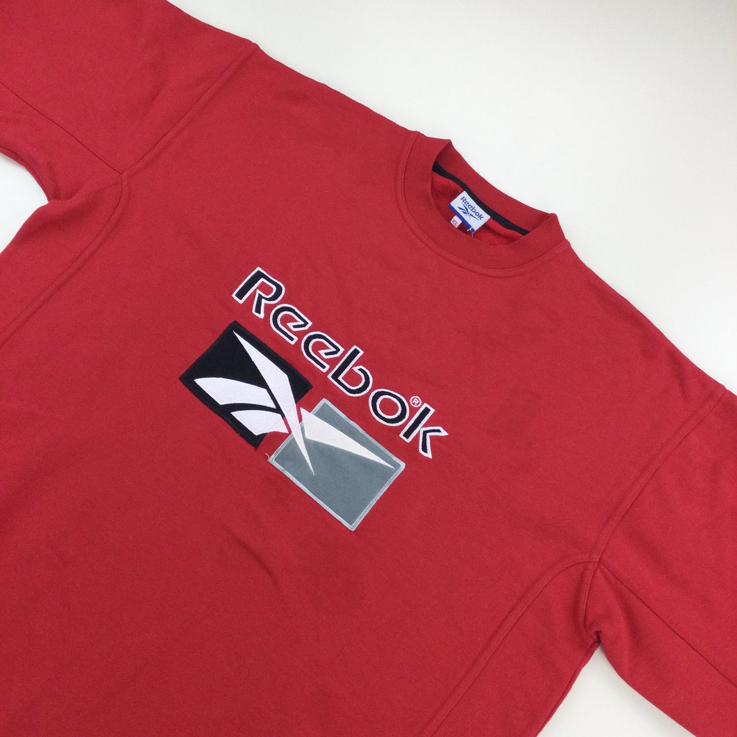 Reebok 90s Spellout Sweatshirt - XL-REEBOK-olesstore-vintage-secondhand-shop-austria-österreich