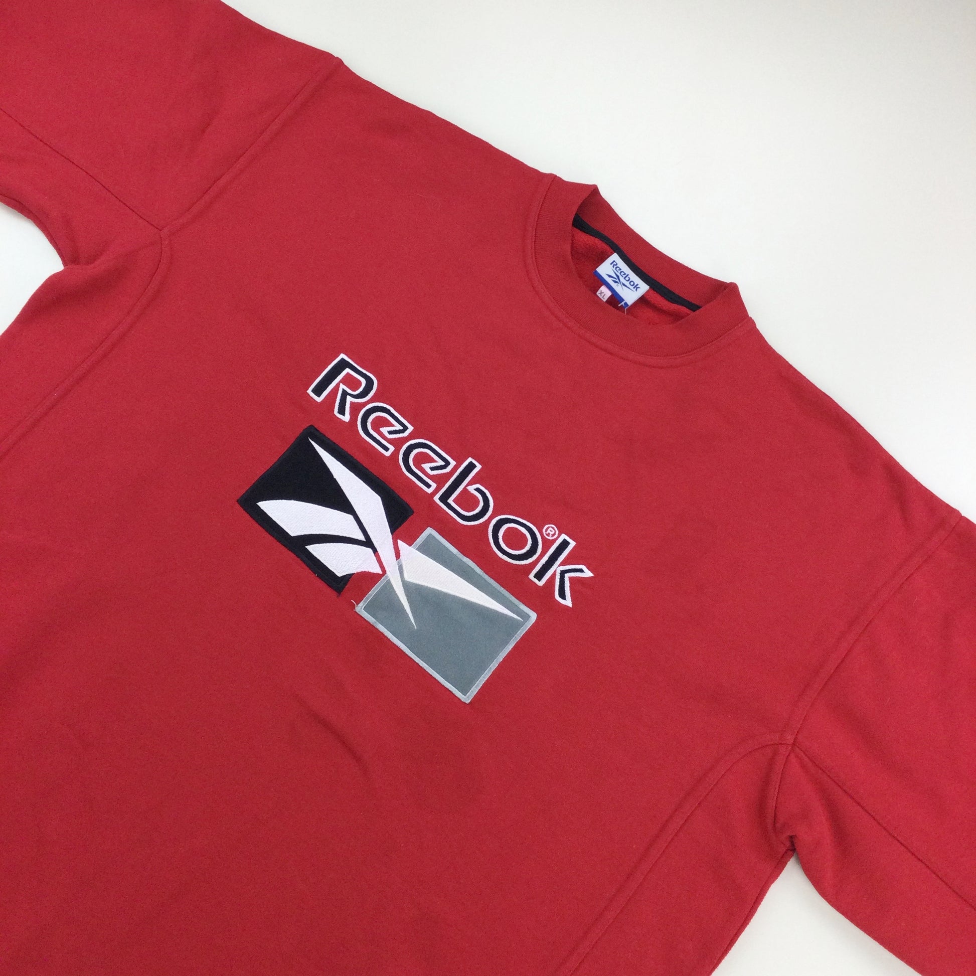 Reebok 90s Spellout Sweatshirt - XL-REEBOK-olesstore-vintage-secondhand-shop-austria-österreich