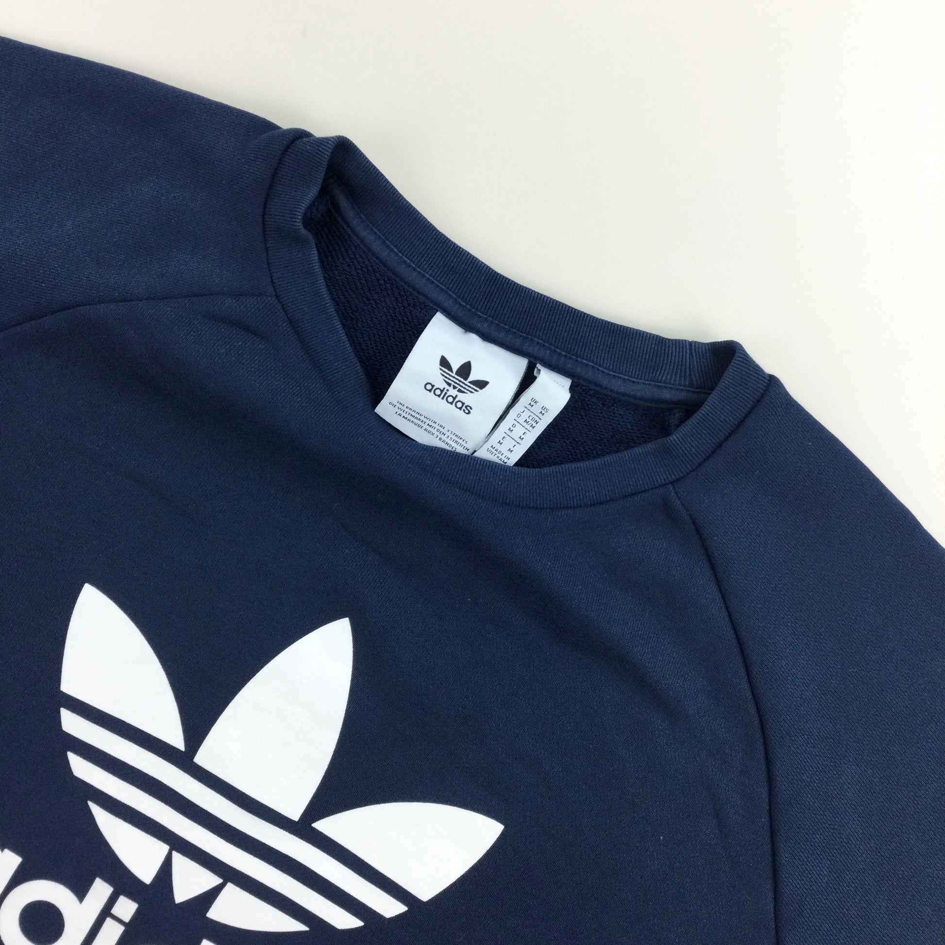 Adidas Trefoil Sweatshirt - Medium-Adidas-olesstore-vintage-secondhand-shop-austria-österreich