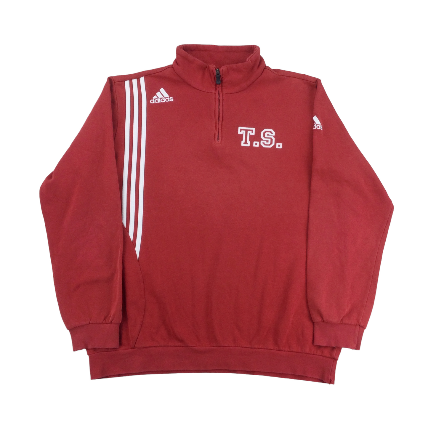 Adidas 1/4 Zip Sweatshirt - XL-Adidas-olesstore-vintage-secondhand-shop-austria-österreich