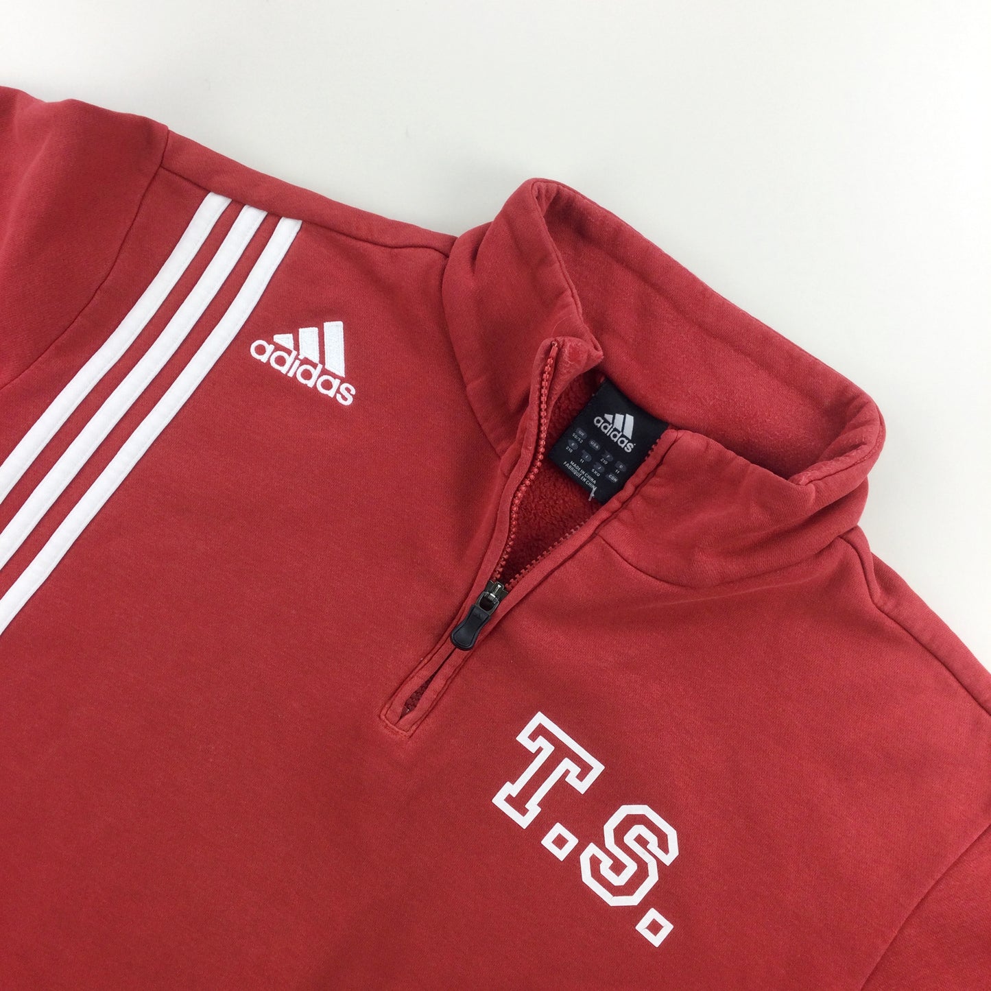 Adidas 1/4 Zip Sweatshirt - XL-Adidas-olesstore-vintage-secondhand-shop-austria-österreich