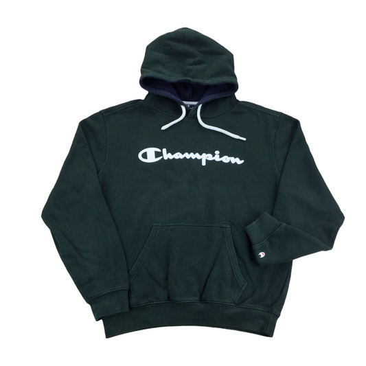 Champion Spellout Hoodie - Large-olesstore-vintage-secondhand-shop-austria-österreich