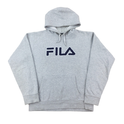 Fila Spellout Hoodie - Large-FILA-olesstore-vintage-secondhand-shop-austria-österreich