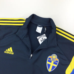 Adidas x Swedish 1/4 Zip Sweatshirt - 3XL-Adidas-olesstore-vintage-secondhand-shop-austria-österreich