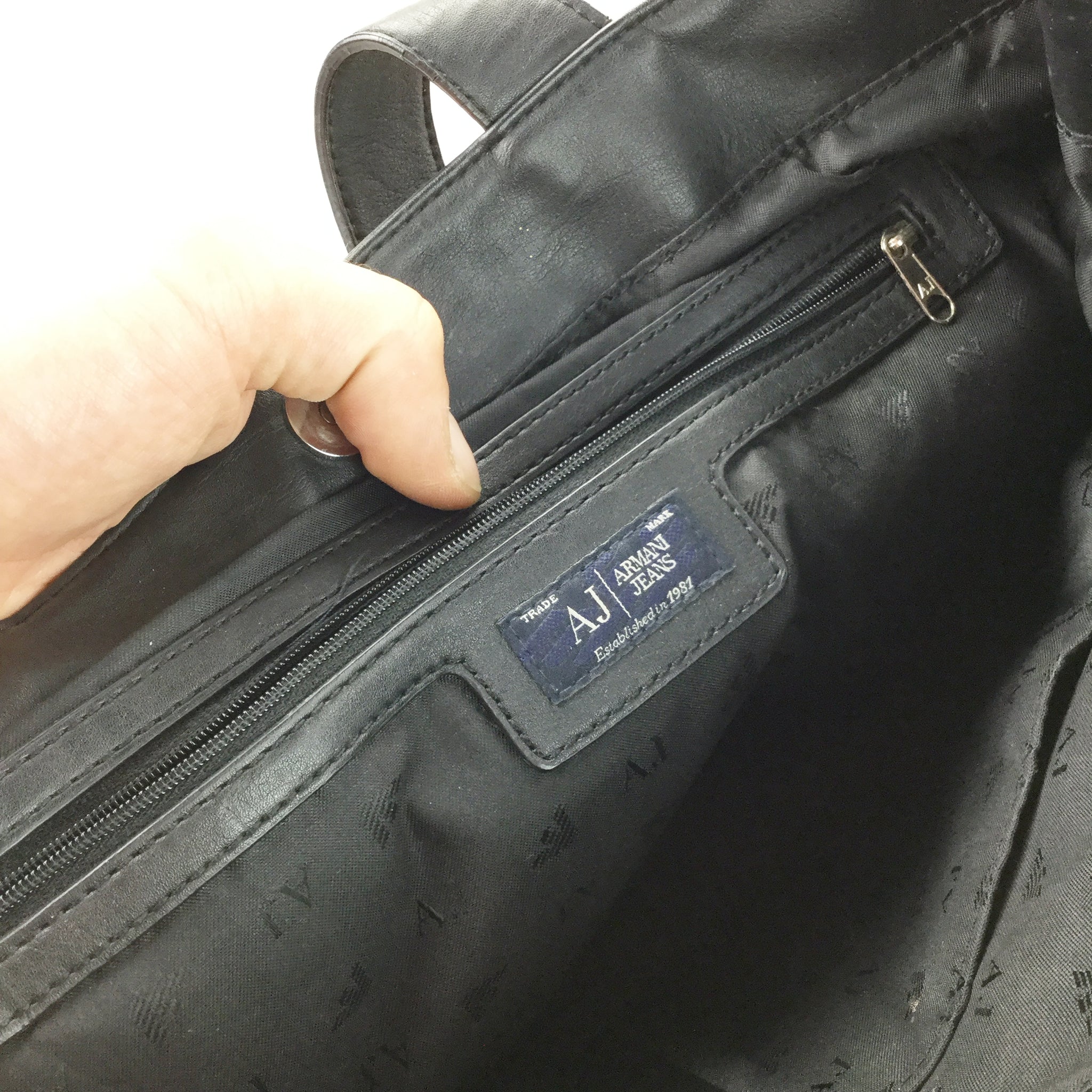 Bordeaux and Black Shoulder Man Bag by Armani Jeans for Men