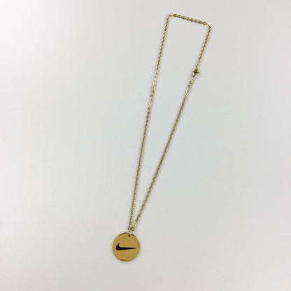 Nike Swoosh Simple Gold Necklace-olesstore-vintage-secondhand-shop-austria-österreich