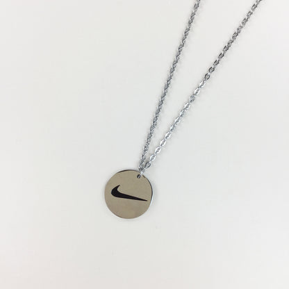 Nike Swoosh Simple Silver Necklace-olesstore-vintage-secondhand-shop-austria-österreich