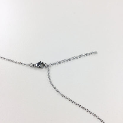 Nike Classic Cutout Silver Necklace-olesstore-vintage-secondhand-shop-austria-österreich