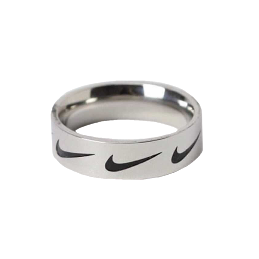 Nike Swoosh Ring Silver-olesstore-vintage-secondhand-shop-austria-österreich