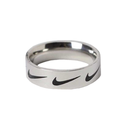 Nike Swoosh Ring Silver-olesstore-vintage-secondhand-shop-austria-österreich