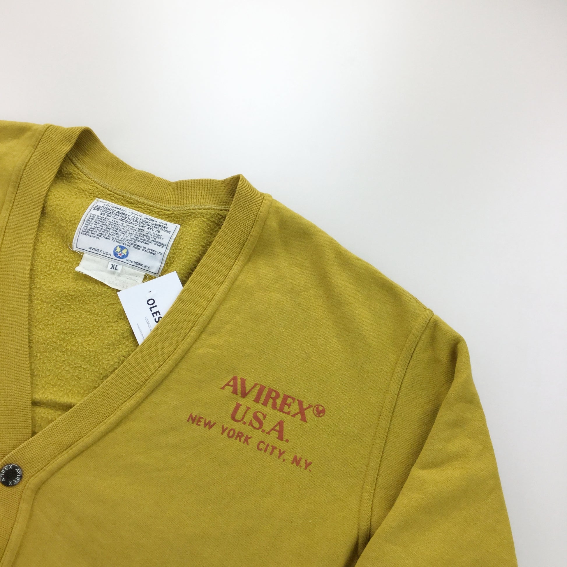 Avirex USA 90s Cardigan - XL-olesstore-vintage-secondhand-shop-austria-österreich