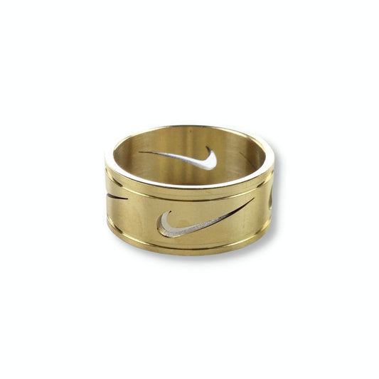 Nike Swoosh Ring Cutout Gold-olesstore-vintage-secondhand-shop-austria-österreich