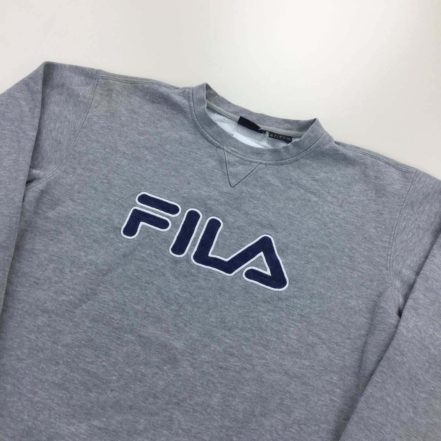 Fila Spellout Sweatshirt - Large-FILA-olesstore-vintage-secondhand-shop-austria-österreich