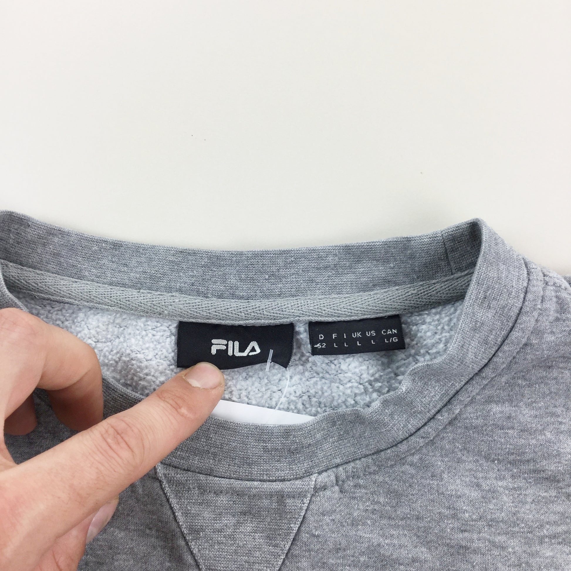 Fila Spellout Sweatshirt - Large-FILA-olesstore-vintage-secondhand-shop-austria-österreich